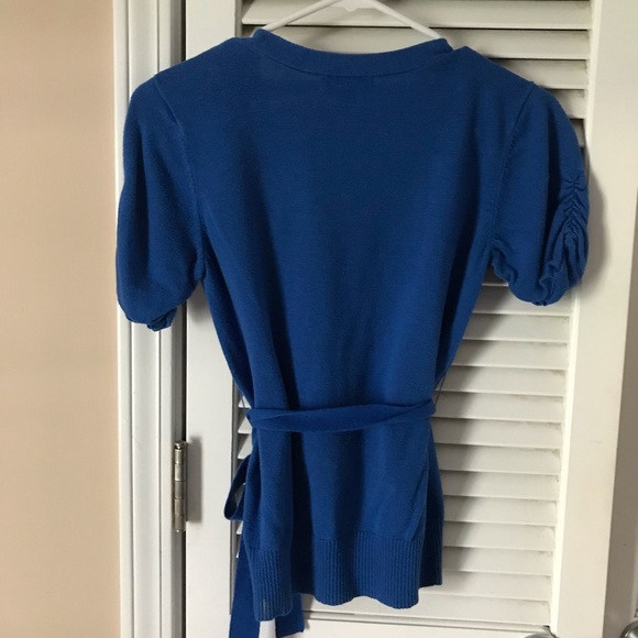 New York and Company Ruffle Top with Sash - Picture 3 of 8